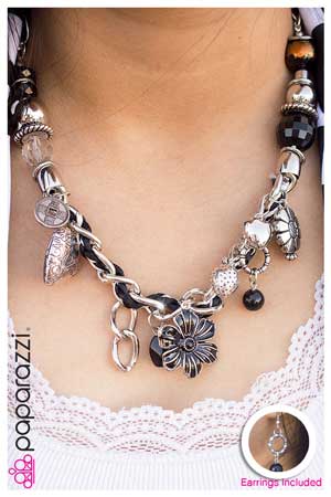 Black Charm Necklace